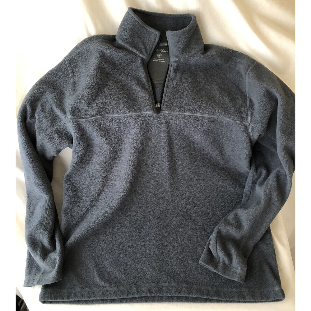 Eddie Bauer Fleece Zip Pullover Men's Size MEDIUM